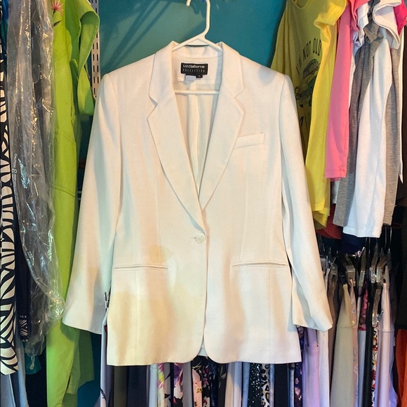 Liz Claiborne White Blazer - Picture 1 of 6